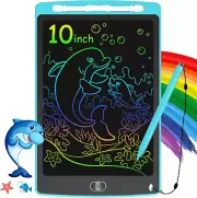 LCD Writing Tablet for Kids, 10 Inch Colorful Doodle Board Drawing Tablet, Elect