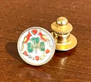 Vintage Men's Lucite Shamrock Tie Tack Pin St. Patricks Day