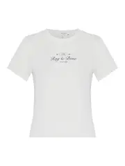[rag & bone] Script Baby Tee