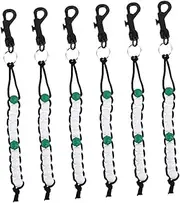 NULYLU 6pcs Golf Score Counter Stylish Key Chain Clip Bead Tracker for Women Beginner Friendly Training Accessory for Accurate Game Analysis and Score Tracking