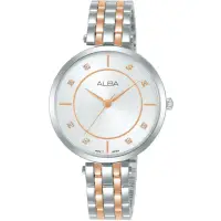 在飛比找momo購物網優惠-【ALBA】雅柏 簡約大三針晶鑽女錶(Y121-X160KS