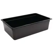 VOGUE BLACK POLYCARBONATE 1/1 GASTRONORM CONTAINER 200MM U457