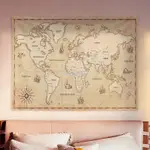 ❤MILLY❤世界地圖 背景布INS 掛布復古航海 房間裝飾 黑白灰 出租房間 布置牆布