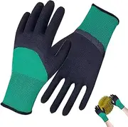 Gardening Gloves - Garden Gloves for Working,Puncture-Resistant Rubber Tools, Thorn-Proof Waterproof Accessories for Weeding, Digging, Raking, Pruning