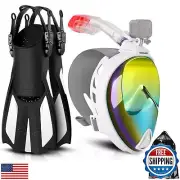 Odoland Snorkeling Packages, Diving Full Face Mask with Camera Mount, Adjusta