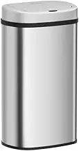 Devanti Rubbish Bin 60L Sensor Sliver Metal Body Kitchen Automatic Trash Bins Can, Home Appliance, Senors and Manual Operation Liner Holder Fully Closed Lid Fingerprint Resistant Sliver