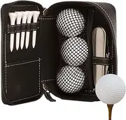 Golf Glove Case - Portable Leather Golf Pouch - Waterproof Sport Accessories Equipment for Course Home Travel Trip Car Display Standbag Training