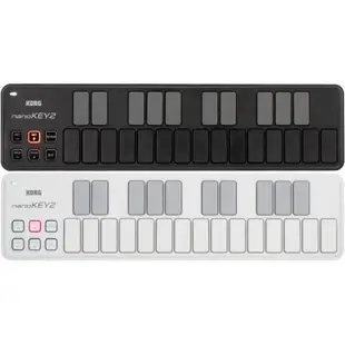 |鴻韻樂器|現貨 korg nanoKEY2  midi鍵盤 鍵盤控制器  黑白兩色 25鍵