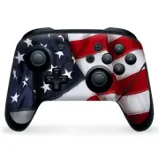 Nintendo Switch Pro Controller Skin Decal Vinyl Wrap - US Flag USA America