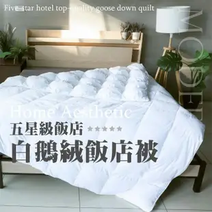 【BOSS BEDDING 小老闆寢具】五星級飯店白鵝絨飯店被(棉被 鵝絨 羽絨 被子 被 雙人被)