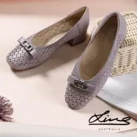 在飛比找momo購物網優惠-澳洲LINS頂級羊皮足弓支撐貴婦跟鞋