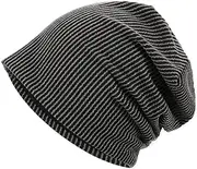 [HAMKVBPR] Women's Knitted Hat Men's Cap Big Head Pack Head Cap Unisex Loose Knitted Cap Warm Cap for Cold Weather