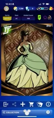 Topps Disney Collect Digital Legendary Flagship Tiana