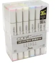 Too 054291 Manga Anime Comic Markers Copic Sketch Basic 24 Color Set