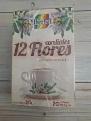 Te de 12 Flores Cordiales 20 Saquitos. 20 Tea Bags