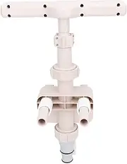 Dpofirs Adjustable Pool Fountain for Above Ground Pools - 360° Spray, Water Saving PVC Sprinkler, Customizable Height Flow, Easy Setup Summer Cooling Waterfall