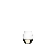 Swirl Set Of 2 Stemless Wine Glasses in White by Riedel