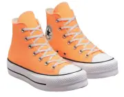 Converse Chuck Taylor All Star Lift Hi Platform Peach Beam Orange Women’s & Mens