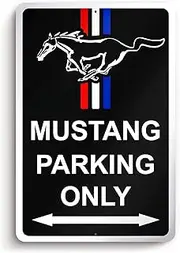 Mustang Sign - 8x12 Aluminum Garage Gifts for Men - Mustang Man Cave Sign - Gifts for Mustang Lovers - Ford Mustang Poster - Ford Mustang Gifts