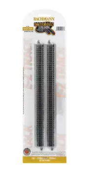 Bachmann 44815 N Nickel Silver 10" Straight E-Z Track Sections (Pack of 6)