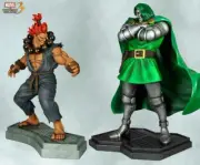 HCG 1:4 scale CAPCOM MARVEL VS CAPCOM 3 "DOCTOR DOOM VS AKUMA" STATUE FIGURE SET