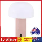 Mushroom Table Lamp Rechargeable Cordless Touch Control Bedside Lamp (Pink)