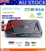 X96Q PRO+ Android 14 TV Box 4GB + 32GB 4K 60fps WiFi6 1000M USB3.0 Media Player