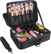 Brand new Samtour Makeup Bag Travel Makeup Train Case Organizer and Storage AUS