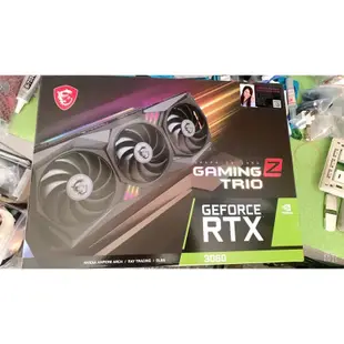 MIS微星 GEFORCE  RTX3060 GAMING X TRIO 12G （全新未拆封未使用，未註冊）