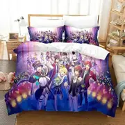 f1140 Bed Sheets Idolmaster SideM Bedding Set Duvet Cover Bed Set Quilt Cover Pillowcase Comforter king Queen Size Boys Adult Bedding SetBed Sheets R