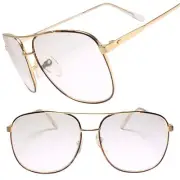 Classic Genuine True Vintage 90s 80s Gold Square Reader 2.50 Reading Glasses