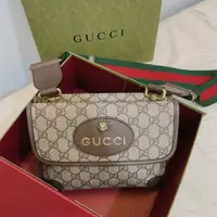 在飛比找PopChill優惠-[二手] Gucci 台灣專櫃購入 虎頭包 經典款 粗背帶 