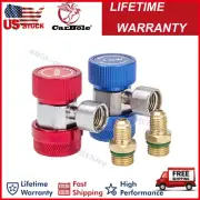 2x R134 Quick Connector Adapter Coupler Auto A/C Manifold Gauge Set Low / High (for: Honda)