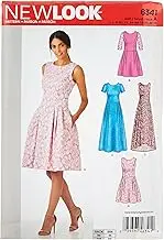 Newlook 6341 Misses' Sewing Pattern Dresses in Three Lengths, Size 6-8-10-12-14-16-18