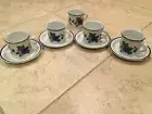 4 Royal Doulton Festival Cup and Saucers Set (free cup) NEVER USED