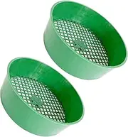 2Pieces Multifuntional Soil Sieve Soil and Rock Separator Soil Sifting Tool Garden Sieve for Garden