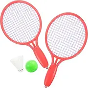 GANAZONO 1 Set Tennis Racket Set Durable Rackets with Tennis Ball Shuttlecock Outdoor Sports for Fun Parent Activity for Backyard Beach Games