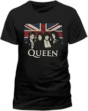[Queen] Union Jack' (Black) T-Shirt (Large)