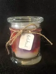 Jennyfer's Candles Hand poured 12oz swirl candle PATCHOULI