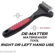 Dog Cat Hair Coat Deshedding Mat Breaker DE-MATTER TOOL RAKE Razor 12 Blade FINE