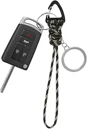 Paracord Keychain Lanyard - Paracord Carabiner Clip with Strap - Triangle Buckle Lock Clip, Quick Release Hook Strap Clasp for Women Men Outdoor Camping Hiking Travel Climbing