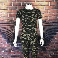 在飛比找ETMall東森購物網優惠-夏季男士軍訓短袖長褲迷彩T恤