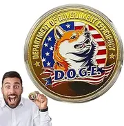 Dog Virtual Coin, Rust-Proof Souvenir, 3.96in Funny Creative Metal Coin, Commemorative Collectible Gift, Dog Lover Keepsake for Family, Friends, Colleagues