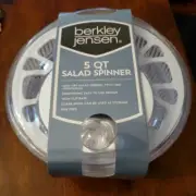 BERKLEY JENSEN Large Salad Spinner FRIUT VEGETABLE 5-qt Capacity BRAND NEW SEALD