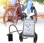 Ebike LCD Display, Electric Bike LCD Meter 5 Pin 24v 36v 48v 60v Universal E Scooter M5 LCD Panel Screen for 31.8 22.2mm Electric Bikes