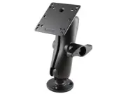 RAM 100x100mm VESA Plate 2.25" Ball Mount with Standard Arm and Round Base
