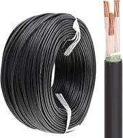 3-Core 32/64ft EV Charger Cable 2-Core 4/6/10 Sqmm - Oxygen-Free Copper UV Resistant for Home/Commercial Use - Flexible Cold/Heat Resistant PVC Insulation Suitable for Charging Posts(64ft,3C-6MM2)