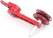 Chain Tensioner Folding Bike Aluminum Alloy Bicycle Single Speed Chain Tensioner with Screws Mm Bicycle Accessories(Red)