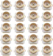 ECSiNG 80PCS IPX U.FL RF Coaxial Connector SMD SMT Solder PCB Mount Socket Jack Female for Antenna Wireless LAN Equipment Coaxial Cable