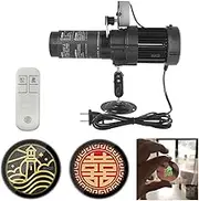 2 Color Design Custom 37mm/1.46" Tags GOBO Card & Remote Rotate 20W LED HD Zoom Advertising Logo Projector Lights for Cafe Shop DJ Party Show Flag AD Lighting -2C